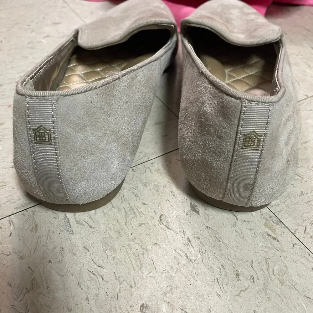 BIRDIES The Starling Loafer Taupe Tan Suede Flat Slip On‎ Shoes